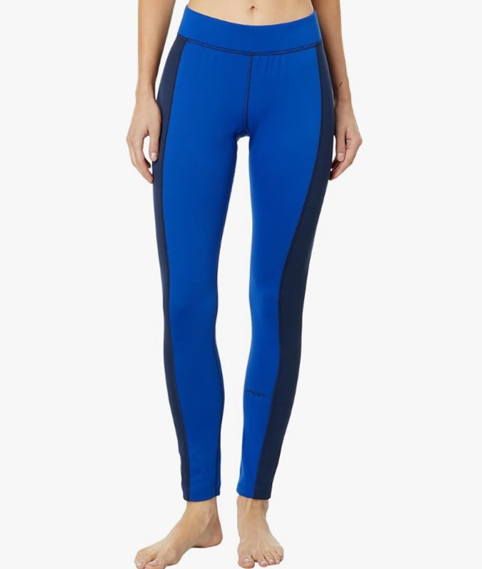 Spyder Women's Charger Pants Large Electric Blue Base Layer Leggings Nwt